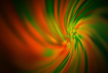 Koyu yeşil, sarı vektör bulanık ve renkli desen. Soyut ve gradyan renkte renkli çizimler. Marka kitabınız için yeni biçim tasarımı.