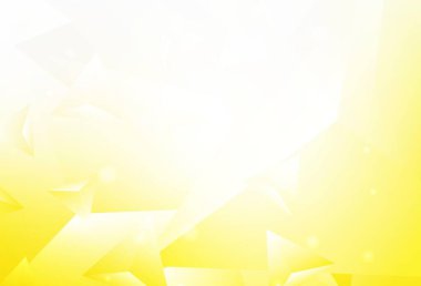 Açık sarı vektör soyut çokgen şablon. Origami tarzında gradyan ile geometrik çizim. Dizaynınız için üçgen desen.