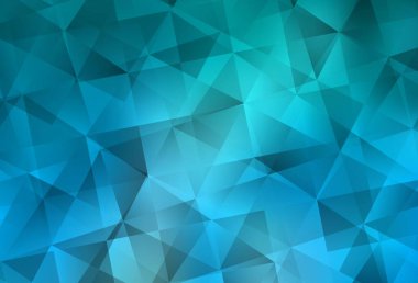 Açık BLUE vektör çokgen çizimi. Üçgenli modern soyut çizim. Web siteniz için yeni bir doku.