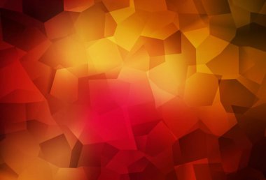 Koyu kırmızı, soyut şekilli sarı vektör dokusu. Rastgele şekillerle soyut tarzda dekoratif tasarım. İşiniz için en iyi akıllı tasarım.