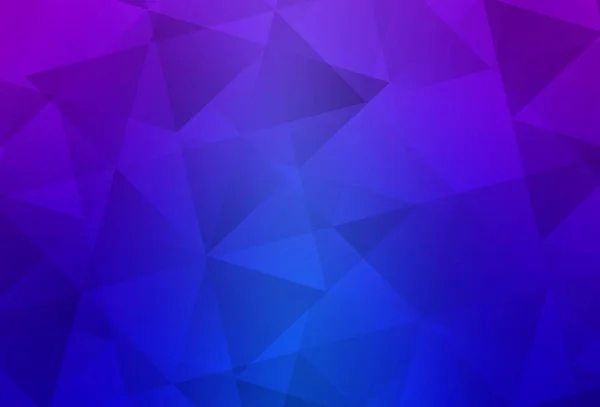 Hellrosa Blaues Vektorgradienten Dreiecksmuster Bunte Illustration Polygonalen Stil Mit Farbverlauf — Stockvektor
