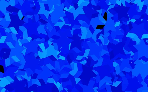Темно Синій Зелений Векторний Шаблон Зорями Неба Розмитий Декоративний Дизайн — стоковий вектор