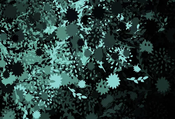 Rastgele şekilli koyu yeşil vektör deseni. Modern tarzda değişen renkli kaotik formlar. Bir cep telefonu için arka plan.