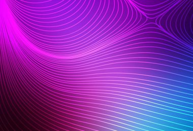 Açık pembe, düz çizgileri olan mavi vektör arkaplan. Çizgilerle modern geometrik soyut çizim. Reklam, kitapçıklar, broşürler için desen.