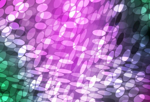 Светло Розовая Векторная Текстура Дисками Абстрактная Иллюстрация Цветными Пузырями Стиле — стоковый вектор