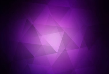 Karanlık Mor vektör soyut mozaik zemin. Çokgen tarzda tamamen yeni bir renk çizimi. Marka kitabınız için yeni şablon.