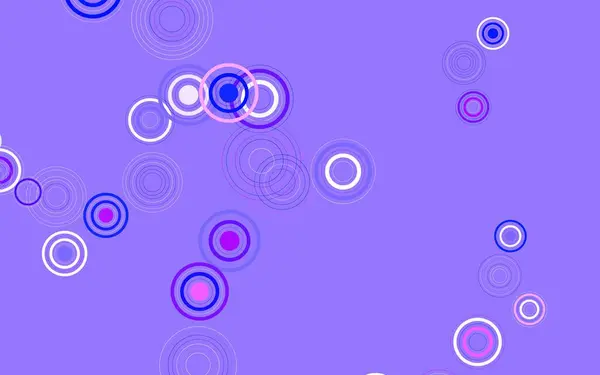 Textura Vectorial Púrpura Claro Con Discos Diseño Decorativo Borroso Estilo — Archivo Imágenes Vectoriales