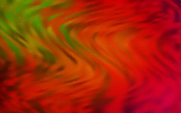 Mörkgrön Röd Vektorstruktur Med Mjölkaktiga Way Stjärnor Glänsande Färgad Illustration — Stock vektor