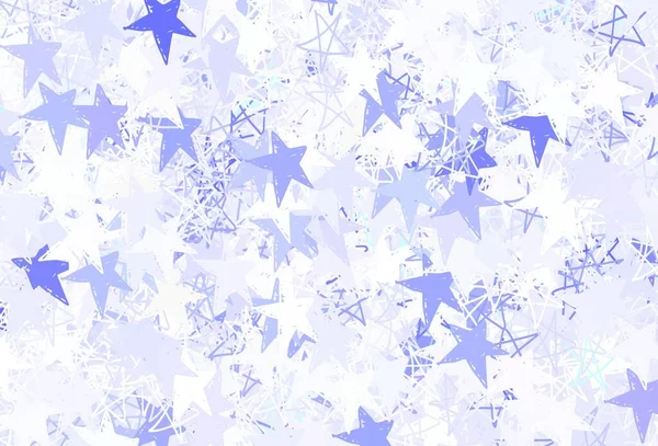 Plantilla Vectorial Light Purple Con Estrellas Del Cielo Ilustración Abstracta — Archivo Imágenes Vectoriales