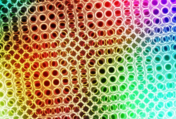 Heller Mehrfarbiger Vektorhintergrund Mit Flecken Illustration Mit Einer Reihe Leuchtender — Stockvektor