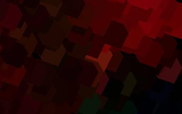 Dunkelgrüne Rote Vektorschablone Mit Raute Moderne Abstrakte Illustration Mit Bunten — Stockvektor