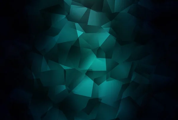 Fondo Mosaico Abstracto Vector Verde Oscuro Ilustración Colores Brillantes Con — Archivo Imágenes Vectoriales