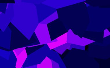 Koyu mor, kristalli pembe vektör şablonu, üçgenler. Doğa tarzında üçgenleri olan güzel bir çizim. İniş sayfası için modern şablon.