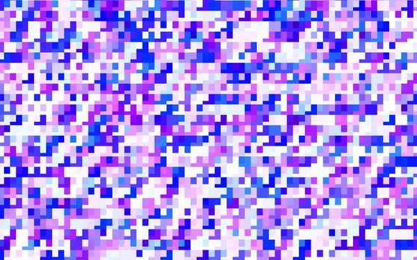 Hellrosa Blaues Vektormuster Quadratischen Stil Glitzernde Abstrakte Illustration Mit Rechteckigen — Stockvektor