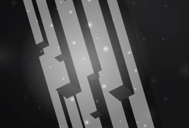 Eşkenar dörtgenli koyu gri vektör şablonu. Dikdörtgen şekilli soyut çizimler. İniş sayfası için modern şablon.