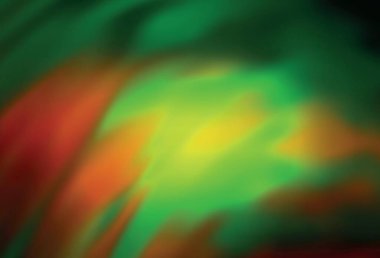 Koyu yeşil, sarı vektör soyut bulanık arkaplan. Görüntü stili ve gradyanı olan yeni renkli çizimler. İşiniz için yepyeni bir tasarım..