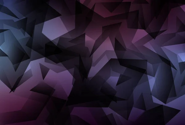 Dark Purple Vektor Abstrakten Mosaikhintergrund Kreative Geometrische Illustration Origami Stil — Stockvektor