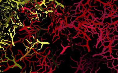 Koyu renkli vektör soyut desenli, yapraklı, dallı. Yapraklar, beyaz arka planda doğal dallar. Web ve broşürler için elle boyanmış tasarım.