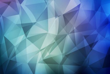 Hafif mavi vektör soyut poligonal model. Çokgen şekilleri ile bir örnek. Senin arka plan için dokulu deseni.