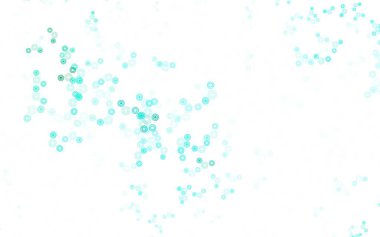 Dairesel açık yeşil vektör şablonu. Parlak renkli soyut çemberlerin olduğu bir resim. İş ilanınız için tasarım.