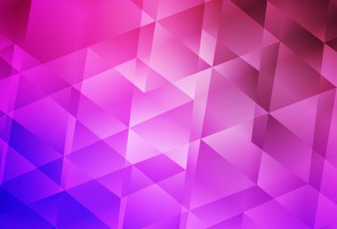 Açık Mor, Pembe vektör çokgen şablon. Zarif üçgenleri olan soyut çizimler. Dizaynınız için üçgen desen.