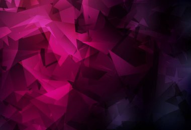 Koyu pembe vektör eğimli üçgen dokusu. Üçgenli modern soyut çizim. İşiniz için yepyeni bir tasarım..