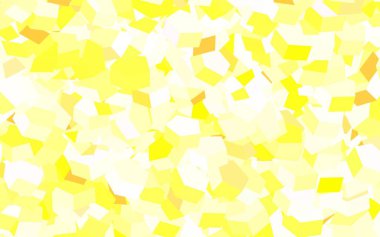 Açık yeşil, altıgen kümeli sarı vektör arkaplan. Bulanık arkaplanda renkli altıgenler. Web sitesi posterleri, afişler için tasarım.