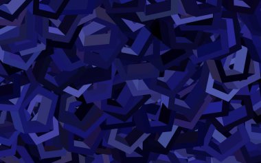 Altıgen kümeli koyu mor vektör arkaplan. Altıgenli soyut bir tasarım. Marka kitabınız için yeni şablon.