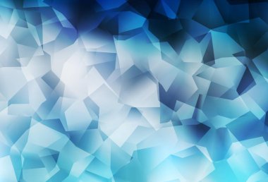 Açık BLUE vektör çokgen çizimi. Zarif üçgenleri olan soyut çizimler. İşiniz için yepyeni bir tasarım..