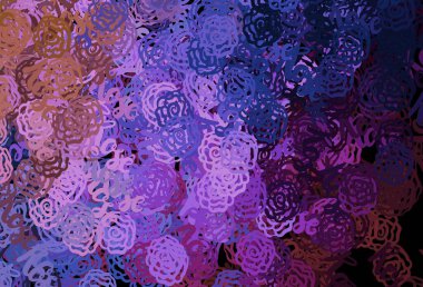 Açık mavi, soyut şekilli kırmızı vektör arkaplan. Soyut tarzda rengarenk gradyan şekilleri olan bir resim. Duvar kağıtları için zarif tasarım.