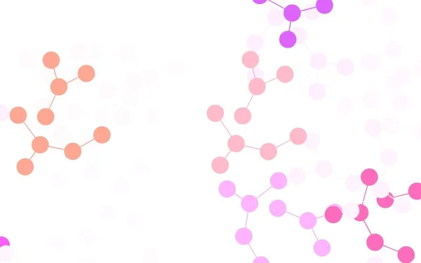 浅粉色 黄色矢量模板 具有人工智能结构 带有渐变线和圆点的彩色人工智能结构 为推广投标资料而进行的智能设计 — 图库矢量图片