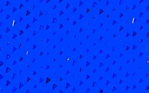 三角スタイルのダークブルーベクトルテクスチャ 三角形の抽象的なグラデーションイラスト 名刺のモダンなデザイン — ストックベクタ