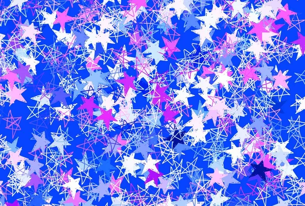 Luz Fondo Vectorial Púrpura Con Estrellas Colores Estrellas Sobre Fondo — Vector de stock