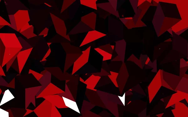 Tmavě Červená Vektorová Textura Trojúhelníkovým Stylem Abstraktní Gradient Ilustrace Trojúhelníky — Stockový vektor