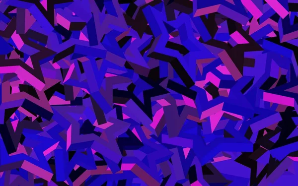 Dark Purple Fondo Vectorial Rosa Con Líneas Triángulos Ilustración Con — Vector de stock