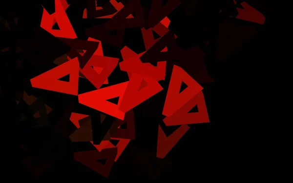 深红色矢量背景与多边形风格 带有彩色三角形的现代抽象图解 小册子 传单的格式 — 图库矢量图片