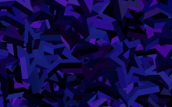 Donkerpaars Roze Vectorpatroon Met Kerststerren Moderne Geometrische Abstracte Illustratie Met — Stockvector