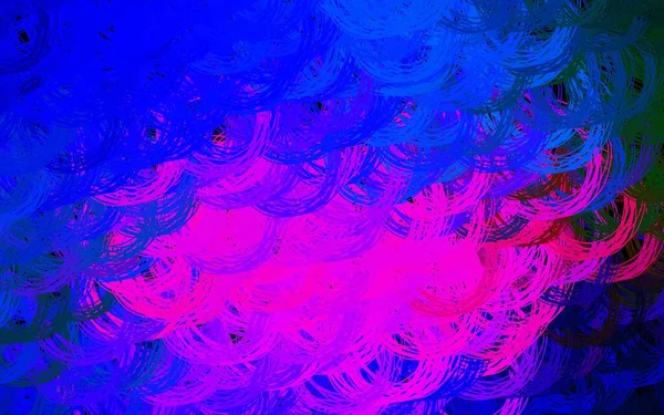 Modèle Vectoriel Rose Foncé Bleu Avec Lignes Courbes Illustration Intelligente — Image vectorielle