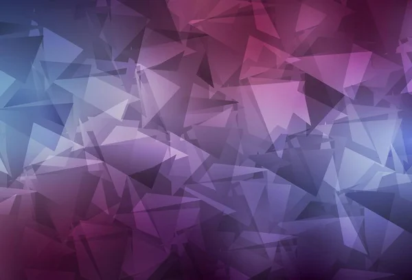 Dark Purple Vector Brillante Fondo Triangular Ilustración Colorida Estilo Abstracto — Vector de stock