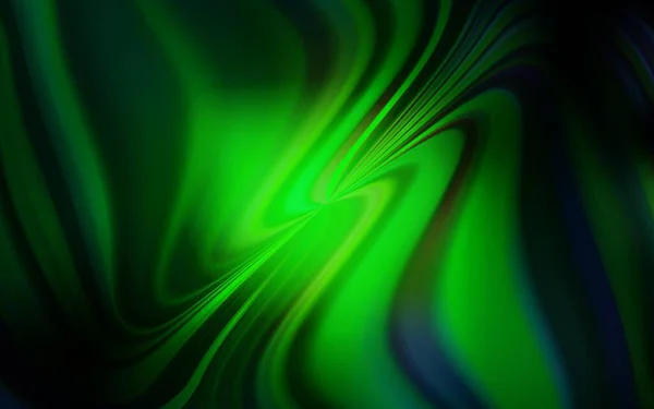 Modello Offuscata Vettore Verde Scuro Illustrazione Astratta Colorata Con Gradiente — Vettoriale Stock
