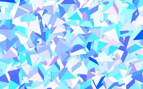 Light Blue Red Vector Template Crystals Triangles Glitter Abstract Illustration — Stock Vector