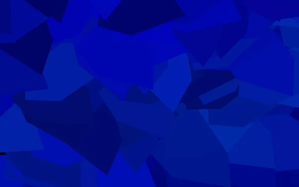 Sötét Kék Vektor Textúra Háromszögletű Stílusban Gyönyörű Illusztráció Háromszögek Természet — Stock Vector
