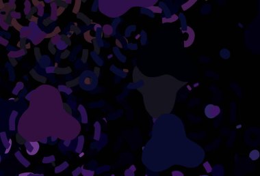 Koyu mor, soyut şekilli pembe vektör dokusu. Soyut tarzda rengarenk gradyan şekilleri olan bir resim. Bir cep telefonu için arka plan.