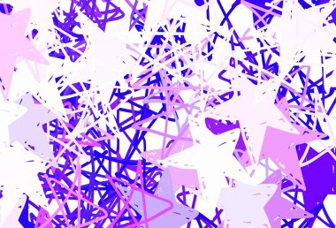 Küçük ve büyük yıldızlı açık kırmızı vektör arkaplanı. Bulanık dekoratif dizayn yıldızlı basit bir stilde. Astronomi web siteleri için desen.