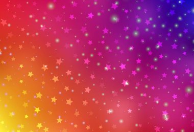 Açık Pembe, karnaval tarzında sarı vektör şablonu. Gradyan Noel elementleri içeren bir Akıllı Çizim. Reklamlar, posterler, kitap afişleri için desen.