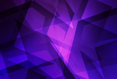 Koyu mor vektör eğimli üçgen şablonu. Origami stilinde gradyan ile yaratıcı geometrik illüstrasyon. İşiniz için en iyi üçgen tasarım.