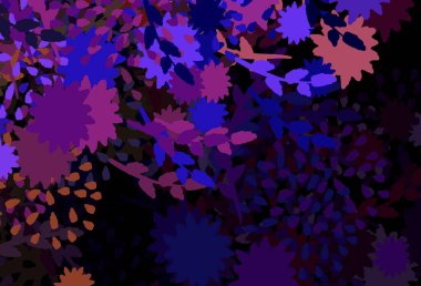 Koyu pembe, rastgele şekilli kırmızı vektör deseni. Soyut tarzda rengarenk gradyan şekilleri olan bir resim. Kartvizitiniz için modern tasarım.