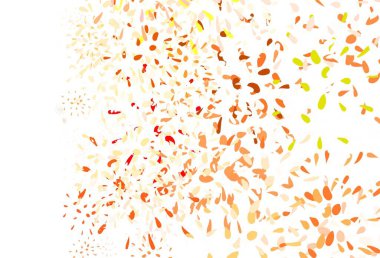 Açık Kahverengi vektör çizimi ve yapraklar. Bulanık şekilli ve yapraklı yepyeni bir resim. İşiniz için yepyeni bir tasarım..