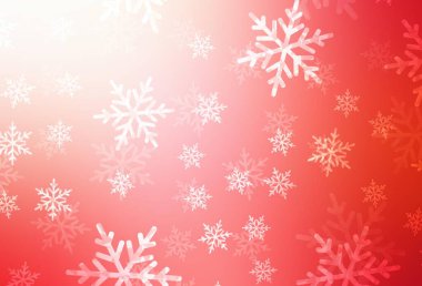 Açık kırmızı vektör deseni Noel tarzında. Renkli Noel şeyleri ile soyut gradyan çizimi. Okul ve dil bilgisi siteleri için desen.