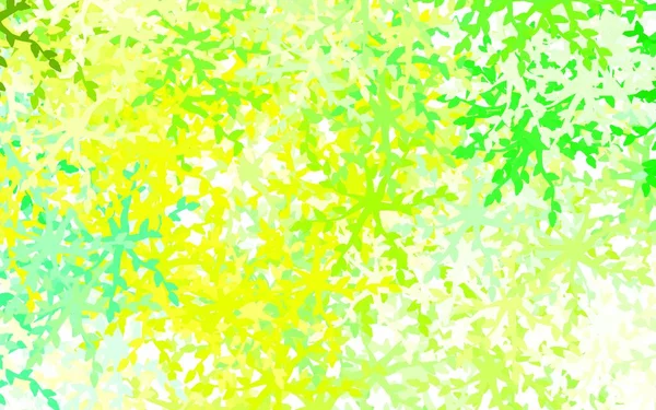 Lichtgroene Gele Vectorachtergrond Met Memphis Vormen Eenvoudige Kleurrijke Illustratie Met — Stockvector